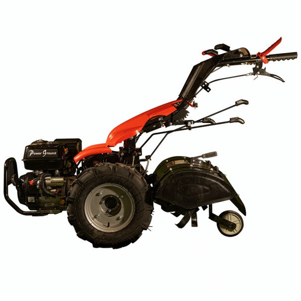 Benzinbetriebene Einachsschlepper 420cc 13cv-15cv max Elektrostart - Golliath POWERGROUNDPro Raptor